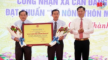 Xã Cần Đăng đạt chuẩn xã nông thôn mới nâng cao