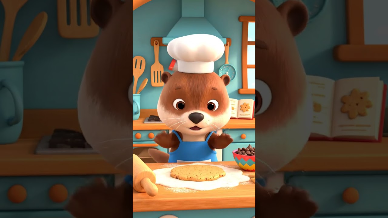 Otter Baking Cookies in a Tiny Kitchen | Kids Animation