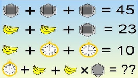 Banana Clock Hexagon Puzzle - Viral Math Puzzle