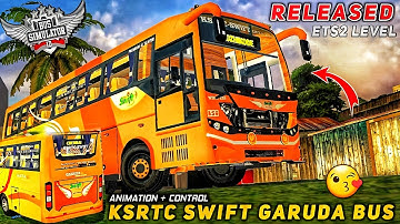 download KSRTC SWIFT GARUDA VEGA BUS MOD for bus simulator indonesia | BUSSID V3.7.1 | #bussidmods