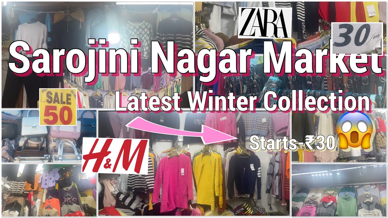Sarojini Nagar Market Delhi || Latest Winter Collection ||Starts -₹30😱#cheapestprices#