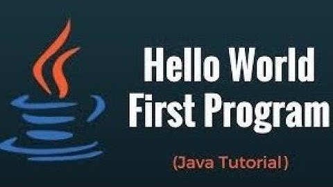 Java First Program in Details in English Class 3