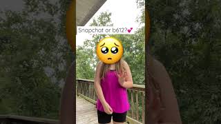 Snapchat or B612?💕 #shorts screenshot 5