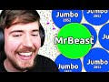 Mrbeast plays agario with jumbo 456000 score in agario