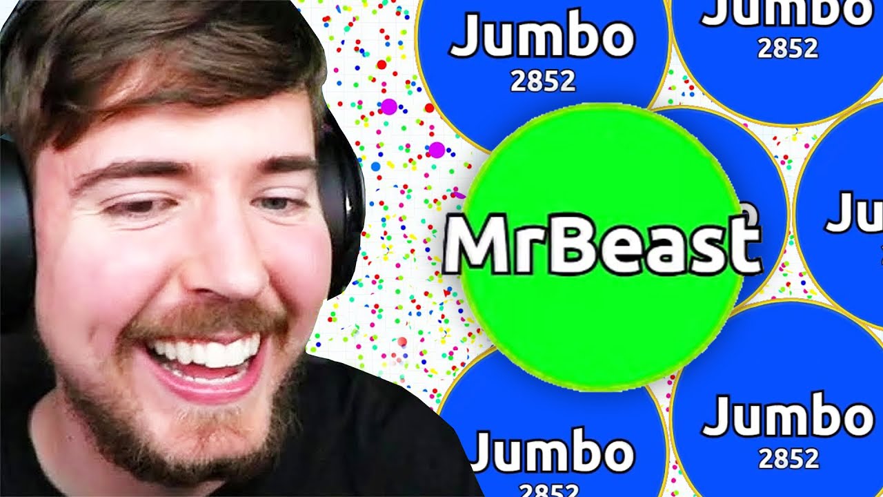 MrBeast Plays Agario with Jumbo 456000 Score in Agario