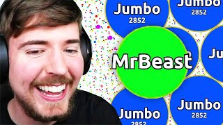 MrBeast Plays Agar.io with Jumbo (456,000$ Score in Agar.io)