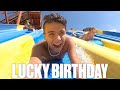 CELEBRATING 13TH BIRTHDAY ON FRIDAY THE 13TH WITH 13 FRIENDS ON 13 INSANE WATER SLIDES AT WATER PARK