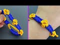 Diy Daisy Flower Bracelet | How To Make Macrame Bracelets | Sun Flower Bracelet | Pulseira Margarida