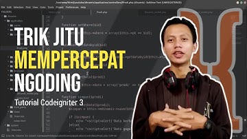 Tutorial Membuat Dinamis Model Codeigniter 3 #codeigniter3