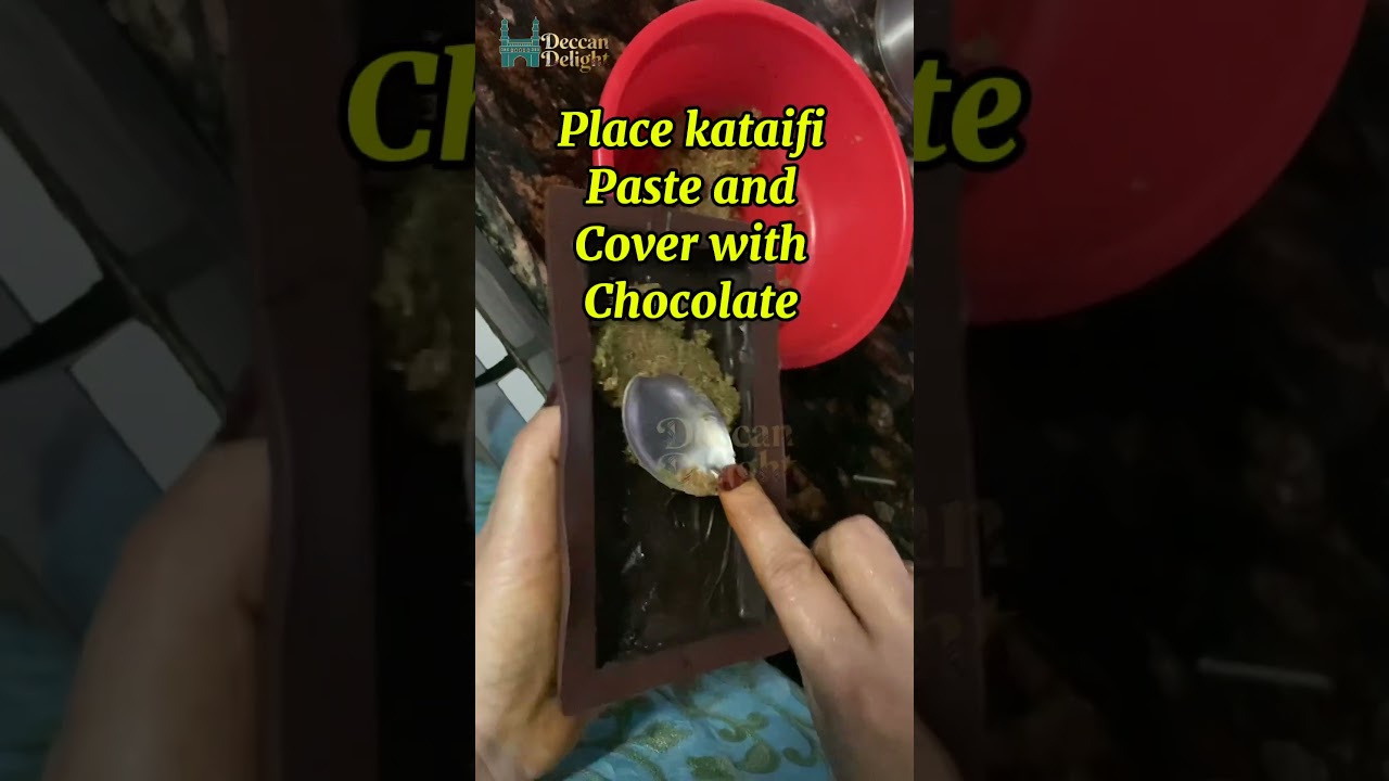 Dubai Ka Royal Dessert! 🍫🔥 Chocolate Kunaffa Bar – Deccan Delight Special