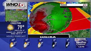 WHO-DT 13.4 Des Moines Iowa's Weather Channel Severe Weather Coverage May 13, 2023