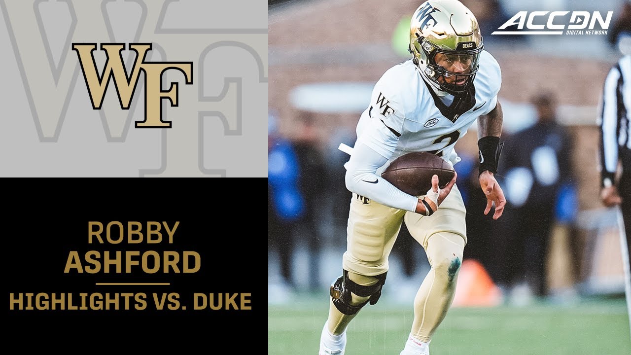 Wake Forest QB Robby Ashford Highlights vs. Duke