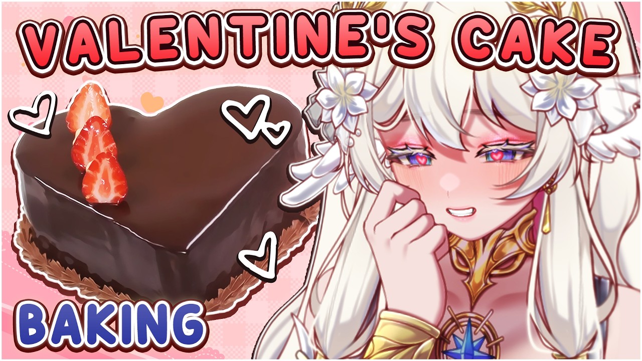 HAPPY VALENTINE'S DAY 💝 – Baking a Heart Chocolate Cake for you !! ~ | Marie☆FD