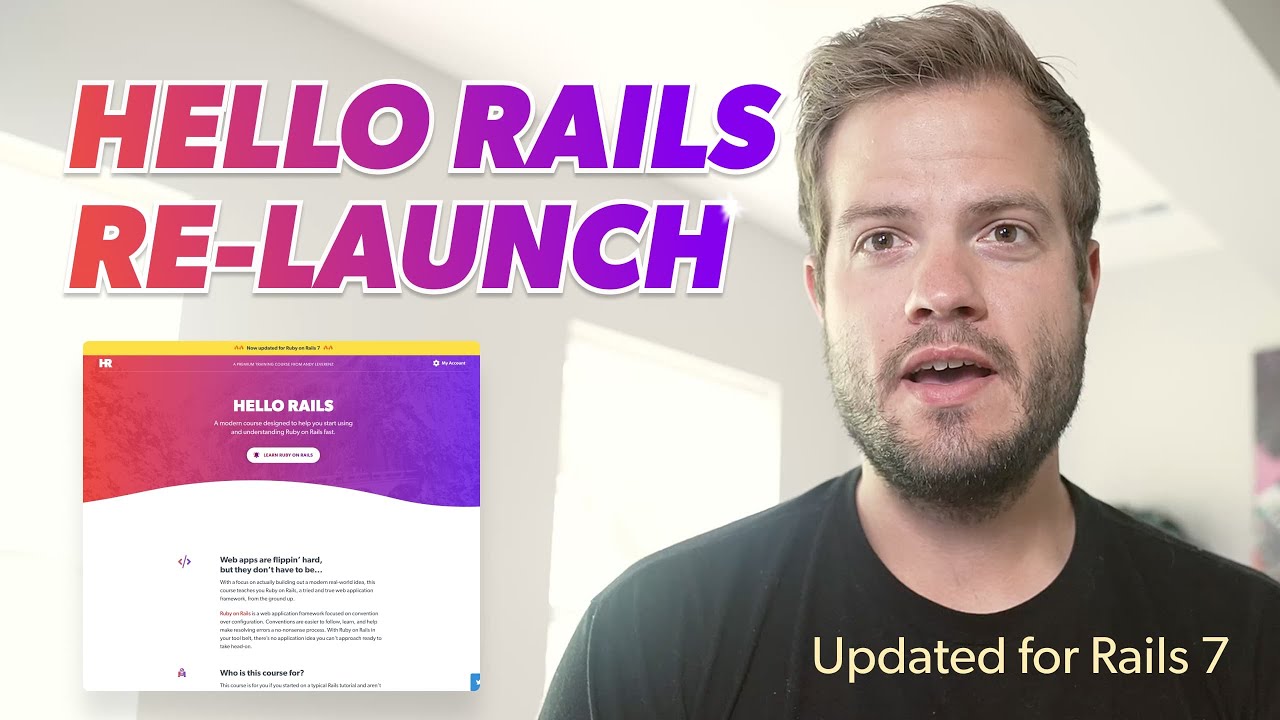 Hola Rails Hello Rails - A quick re-launch announcement - YouTube