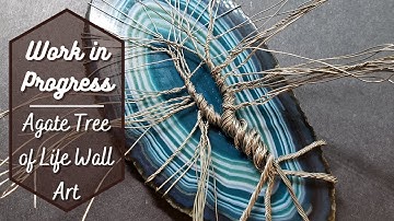 Work in Progress - Tree of Life Wall Art on Agate