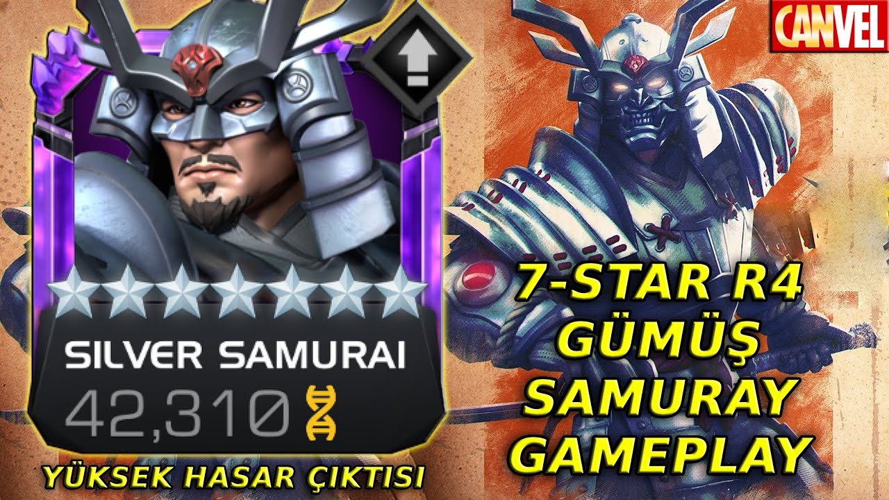 7-STAR R4 GÜMÜŞ SAMURAY GAMEPLAY | MÜTHİŞ HASAR AMA KULLANIM DARLIĞI ?? - MCOC