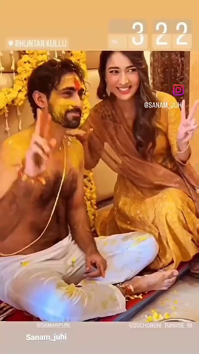 Sanam puri with @zuchobenitungoe1723 at wedding of samar puri. #sanampuri #zuchobeni #sanamlive