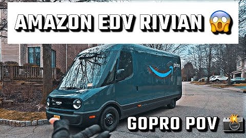 Amazon Delivery POV: Delivering In The EDV Rivian Van😱 #amazon #amazondelivery #amazonprime #rivian