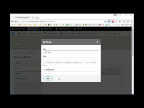 Bug in D8 Editor Advanced link module causes redirect