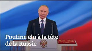Vladimir Poutine réélu à la tête de la Russie