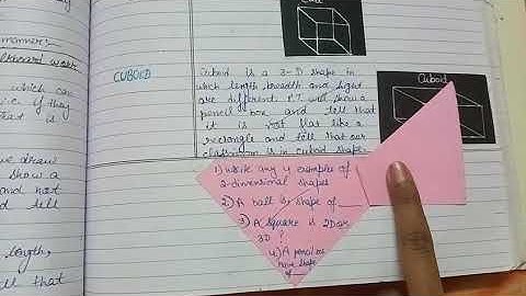 B.Ed. Lesson Plan of Mathematics ; Topic :- 3 Dimensional Shapes