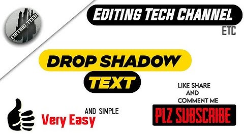 DROP SHADOW TEXT ANIMATION