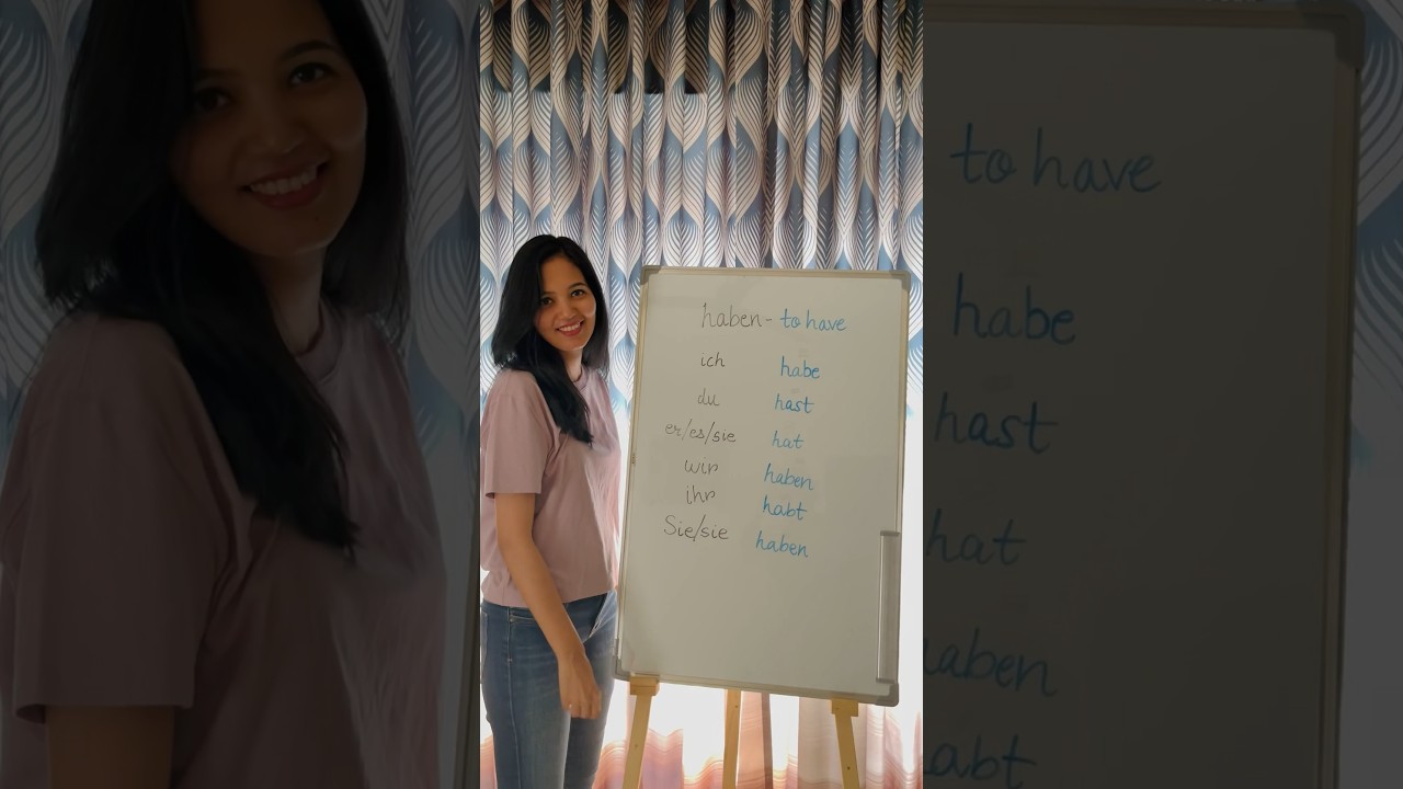 🇩🇪Conjugation of “haben”. 