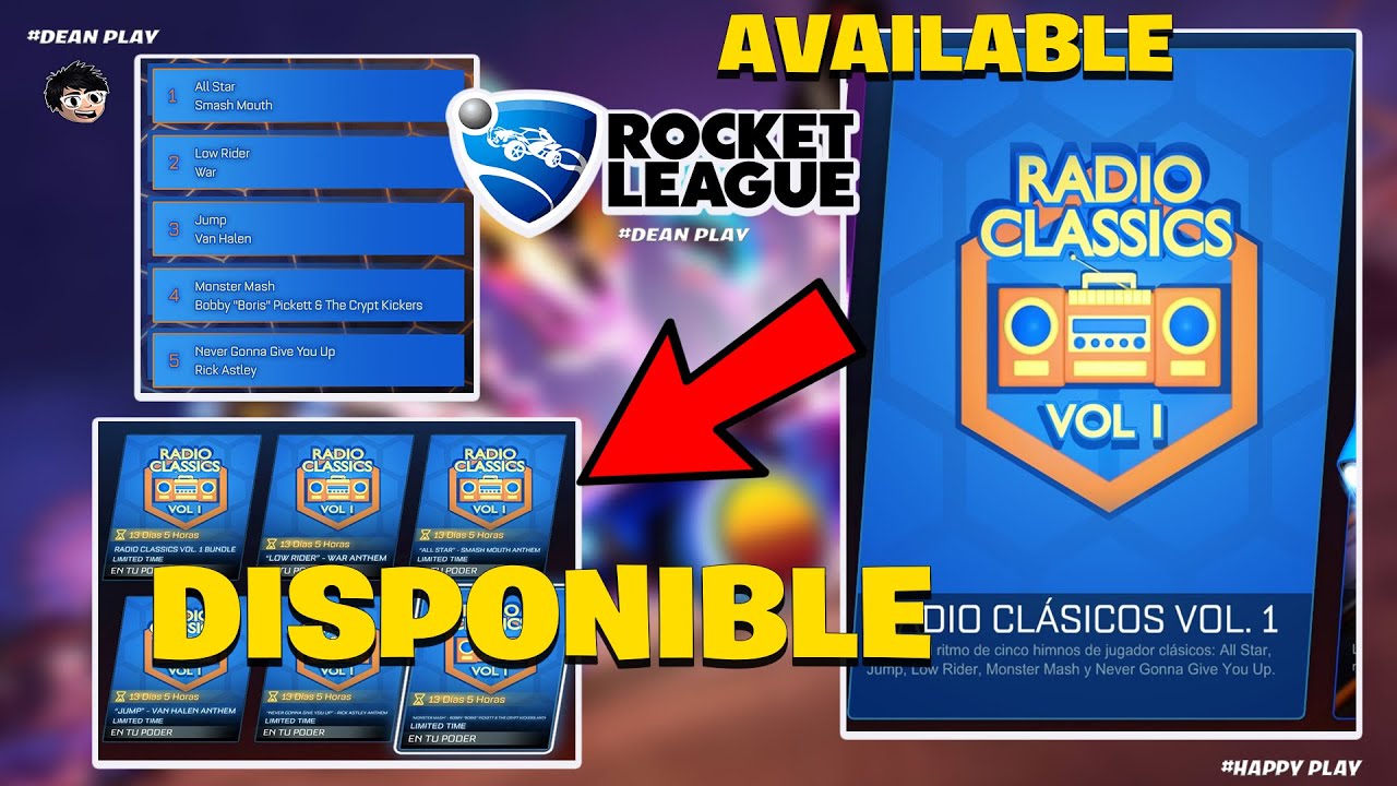 ROCKET LEAGUE - Radio Classics Volume 1 Pack - Disponible 2023 - YouTube