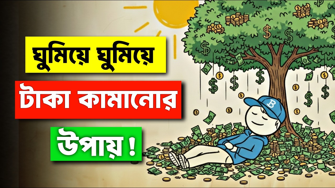 ঘুমিয়ে ঘুমিয়ে টাকা কামানোর ৩টি Passive income আইডিয়া | Top 3 Passive Income Idea in Bangla 