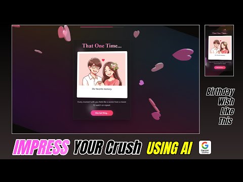 Make a Romantic Birthday Website Using AI 💖 | 1 HTML File, No Coding!