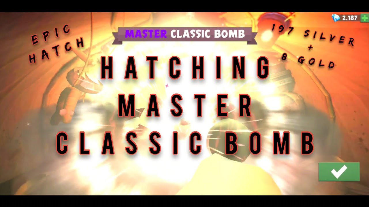 Angry Birds Evolution: Hatching Master Classic Bomb