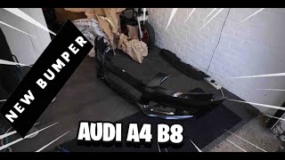 HOW TO INSTALL A NEW BUMPER ON AUDI A4/S4 B8!