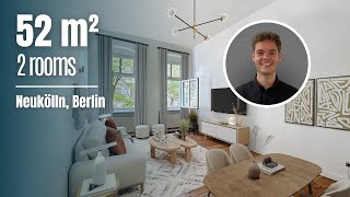 Bright 2-Room Altbau with Balcony in Neukölln l APARTMENT TOUR