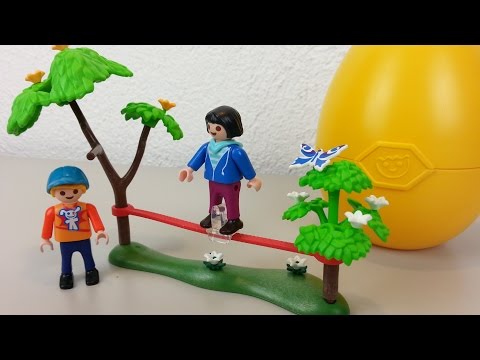 Playmobil Osterei Slackline 6839 seratus1 unboxing Neuheit 2016