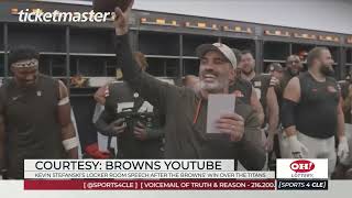 Kevin Stefanski's Locker Room Speech After the Browns Win Over the Titans - Sports4CLE, 9/25/23