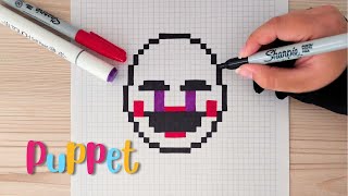 Como Dibujar La Cabeza De Puppet En Pixel Art Tutorial Paso A Paso