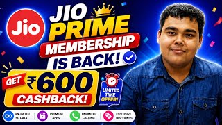 Jio Prime Membership Is Back | Jio Prime 2026 Price & Benefits | Jio 600 Cashback | Jio Promise