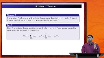 PGMT - Complex Analysis (Singularities) by Dr. Pulak Sahoo Part - 2