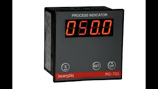 SWASTIK MAKE PIC 721 PROCESS INDICATOR CONNECTION & SETTING