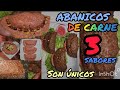 Como hacer abanicos 3 sabores de carne picadaman y una salsa nicadescbrelo