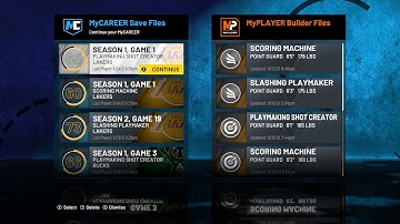 NBA 2K21 My career missing files for 2ksupport.