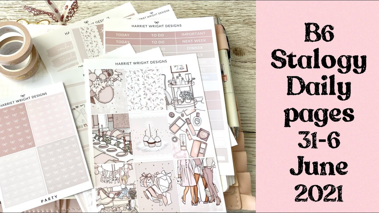 B6 Stalogy || plan with me weekly pages || 31-6 June 2021 - YouTube