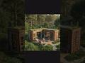 Rustic Container House: Charming and Green Living #shorts #containerhouse #exteriordesign #3drender