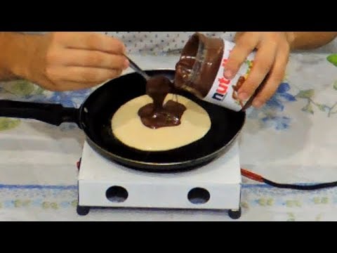FIZ PANQUECAS AMERICANAS COM NUTELLA  VLOG #2