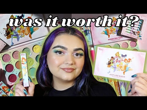 NEW! WINX CLUB X COLOURPOP COLLECTION REVIEW & SWATCHES