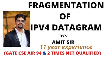 Fragmentation of IPv4 Datagram | Actual Process | GATE 2023 | Part 4
