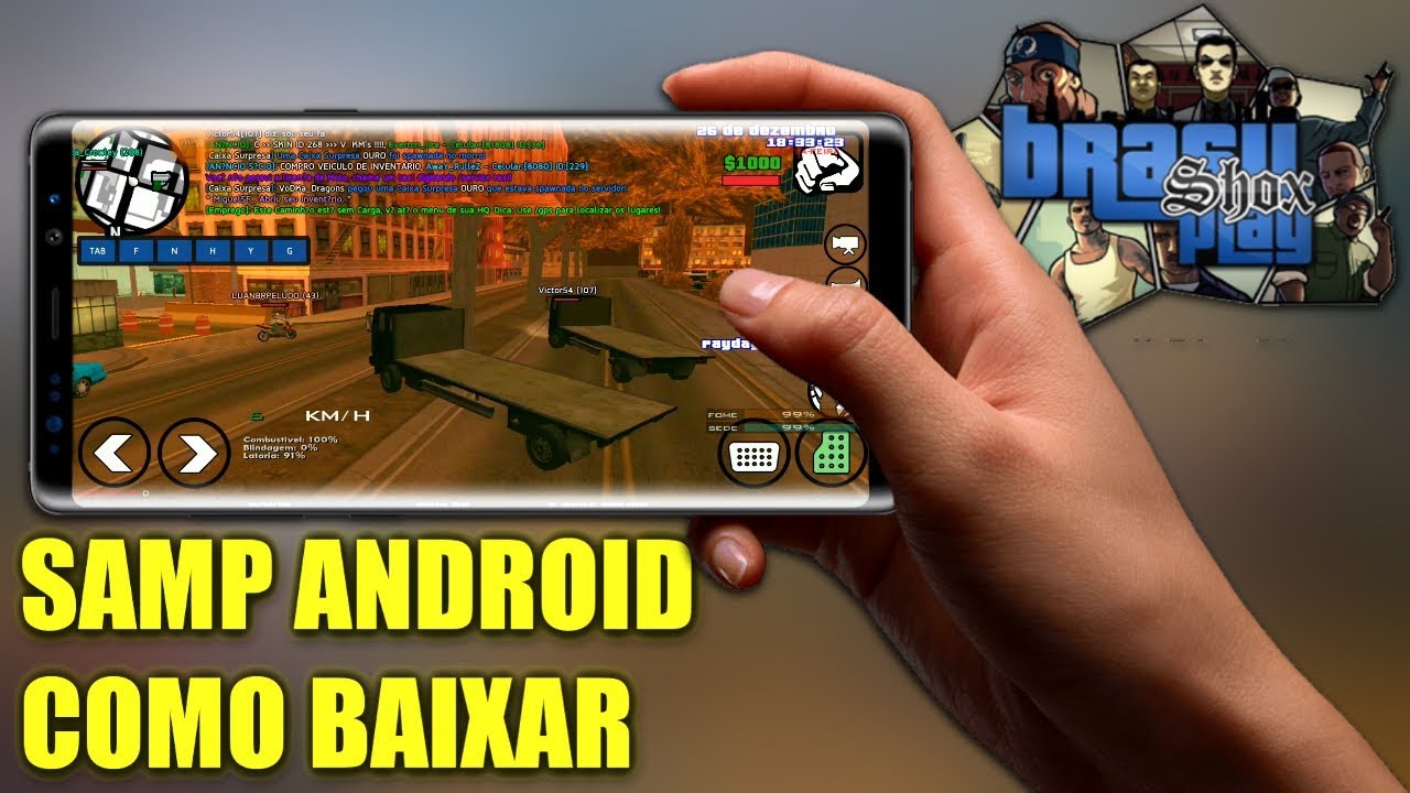 🎮📲 Quer jogar GTA San Andreas Online (SA-MP) no seu Android ou