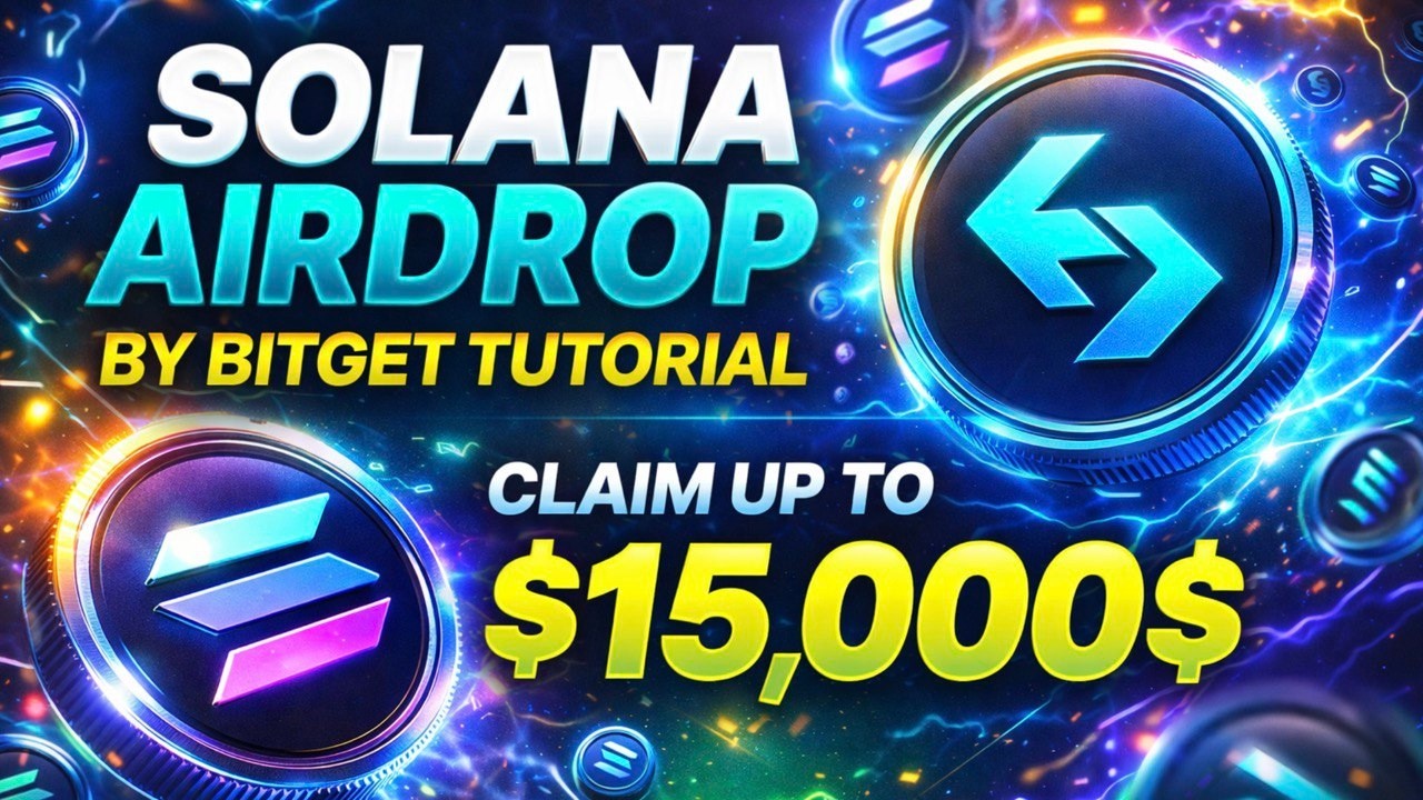 Solana Airdrop By Bitget | How to Claim Up To 15,000$ SOL Tokens ...