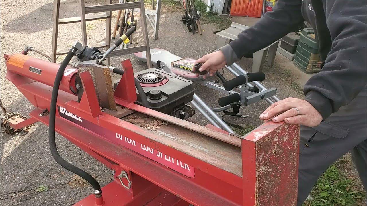 Huskee 20 Ton Log Splitter Test for Auction YouTube