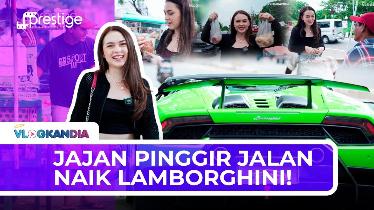 BM JAJAN PINGGIR JALAN NAIK LAMBORGHINI! FIRST TIME BULE CANTIK NYOBAIN CILOK, KOK GINI RASANYA?